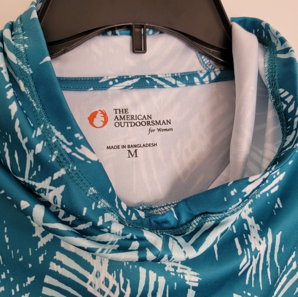 🩵 THE AMERICAN OUTDOORSMAN FOR WOMEN LONG SLEEVE HOODED PULLOVER SWEATSHIRT - Picture 5 of 9